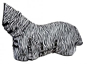 Остатки в наличии! Попона антимоскитная Horse Comfort "Zebra", с шеей арт.9039-ZB 