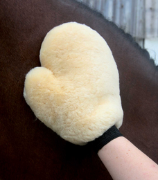 Перчатка для ухода за лошадью из натуральной овчины арт.21445002